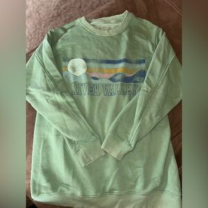 Aerie sweatshirt oversized green